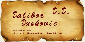 Dalibor Dušković vizit kartica